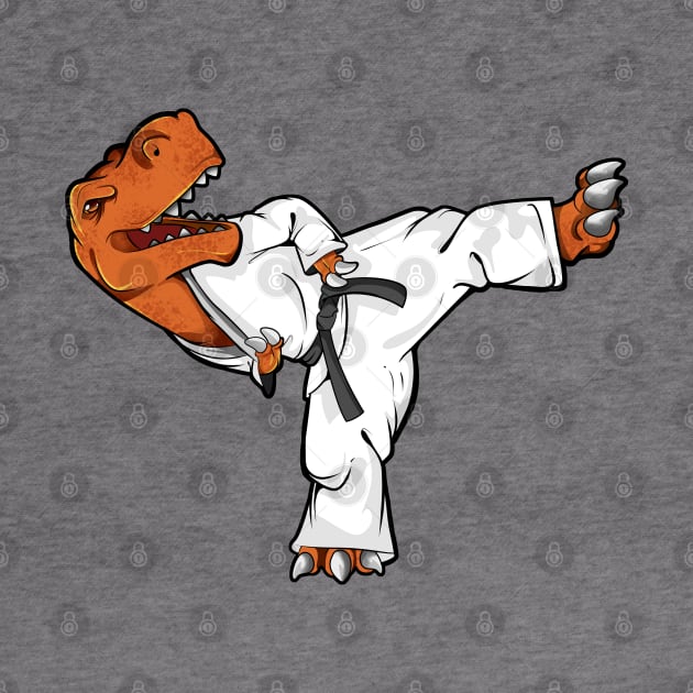 Cartoon TREX does Tang Soo Do by Modern Medieval Design